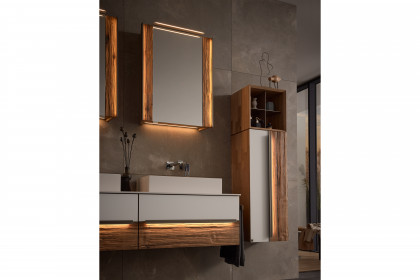 Jarin von Musterring - Badezimmer Altholz-Eiche/ Colorglas weiß