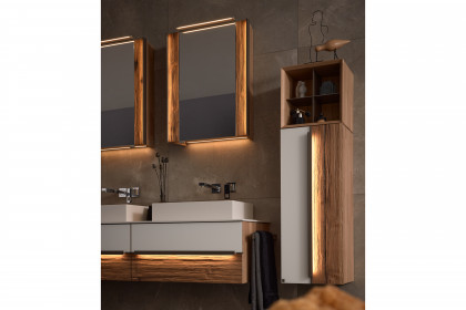 Jarin von Musterring - Badezimmer Altholz-Eiche/ Colorglas weiß