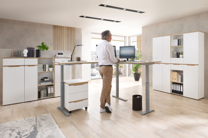 Memphis-Office von Innostyle - Büromöbelset mit hoher Aktenschrankkombi