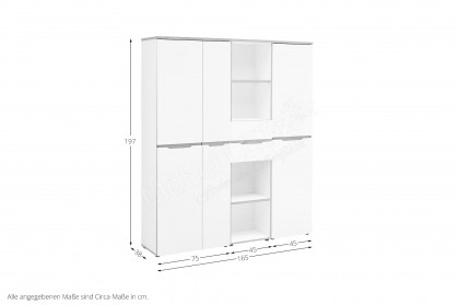 Memphis-Office von Innostyle - Büromöbelset mit hoher Aktenschrankkombi