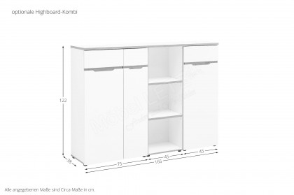 Memphis-Office von Innostyle - Büromöbelset mit hoher Aktenschrankkombi