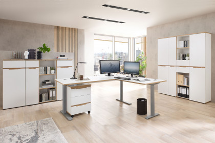 Memphis-Office von Innostyle - Büromöbelset mit hoher Aktenschrankkombi