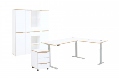 Memphis-Office von Innostyle - Büromöbelset mit hoher Aktenschrankkombi