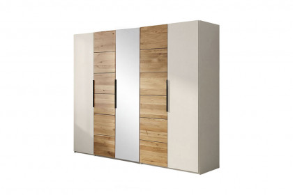 Tom von Elfo Möbel - Schrank ca. 250 cm breit kaschmir - Eiche - Spiegel