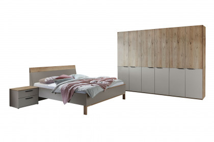 Cuneo-sleeping von Disselkamp - Schlafzimmer taupe - Balkeneiche