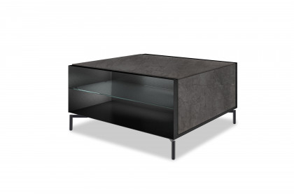 Vinci von LEONARDO Living - Couchtisch mit Metallkorpus und Designfüßen