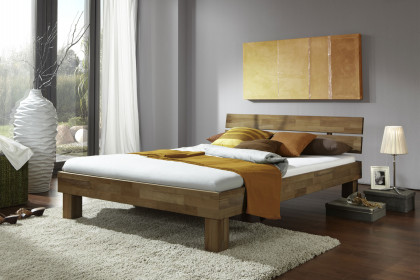 Jenny von Elfo Möbel - Futonbett 140x200 cm Wildeiche + Stauraum-Bettkästen