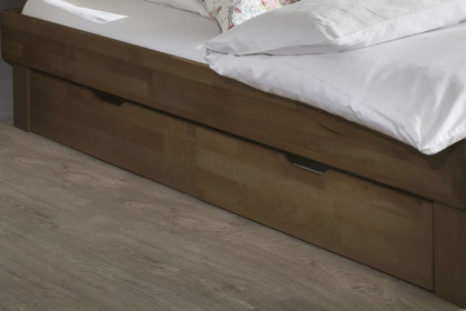 Jenny von Elfo Möbel - Futonbett 140x200 cm Wildeiche + Stauraum-Bettkästen