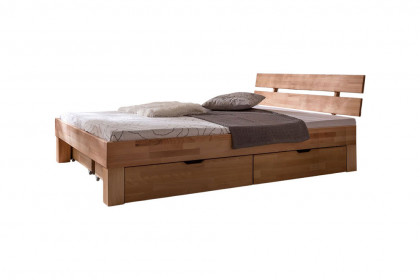 Judith von Elfo Möbel - Futonbett Kernbuche 140x200 cm mit Bettkästen