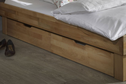 Judith von Elfo Möbel - Futonbett Kernbuche 140x200 cm mit Bettkästen