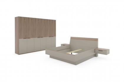 Cuneo-sleeping von Disselkamp - Schlafzimmer-Vorzugsset Eiche - taupe