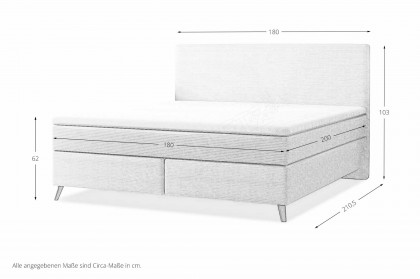 Mistral-Dream von Fey - Boxspringbett KT Bora ivory