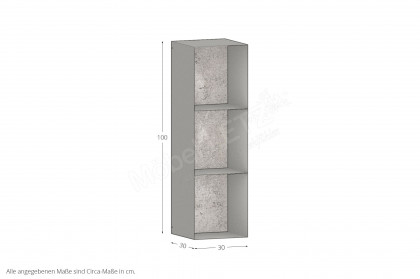 Vinci von LEONARDO Living - Hängeregal aus Metall/ mit Keramikrückwand
