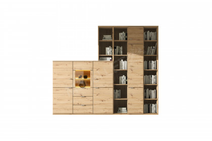 Alpha-living von RMI Möbel - Wohnwand  A2437 Alteiche