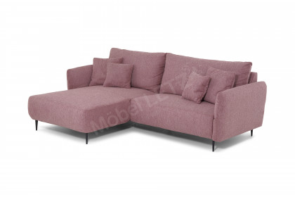 Vanilla von Benformato - Ecksofa brombeere