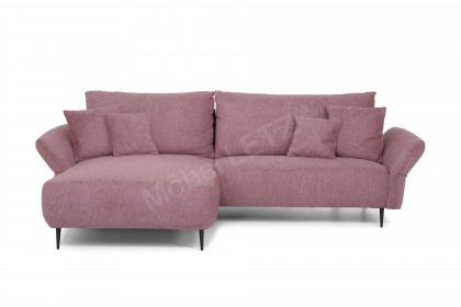 Vanilla von Benformato - Ecksofa brombeere
