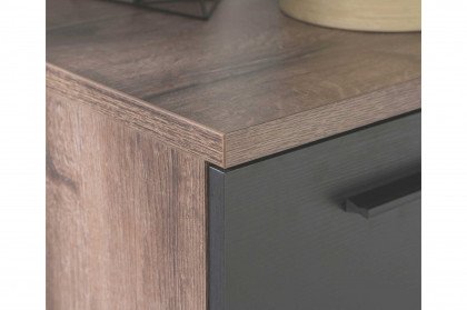 Jacky von Forte - Sideboard ca. 125 cm breit Schlammeiche - Schwarzeiche