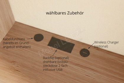 Baabe von Stralsunder - Homeoffice-Regal in Risseiche