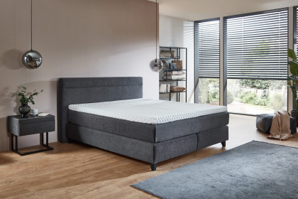 HU-BX25023 von Hukla - Boxspringbett KT 25023 anthrazit