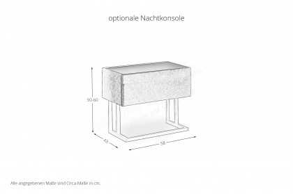HU-BX25023 von Hukla - Boxspringbett KT 25023 anthrazit