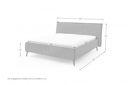 Ilva-Dream von Candy Sleep - Polsterbett grey