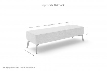 Ilva-Dream von Candy Sleep - Polsterbett taupe