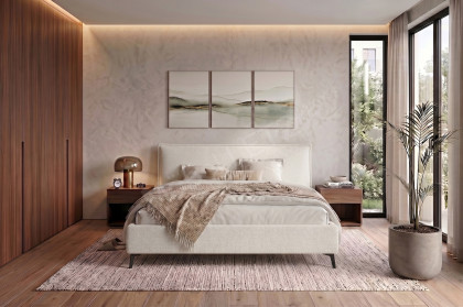 Ilva-Dream von Candy Sleep - Polsterbett in Snow
