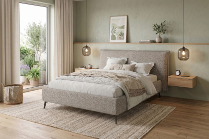 Ilva-Dream von Candy Sleep - Polsterbett 140 in Greige