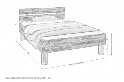 Jasper von Elfo Möbel - Komfortbett 100x200 cm Eiche massiv geölt