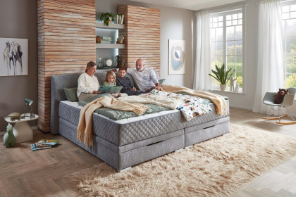 Kufstein-BX2740 von Sun Garden - Familien-Boxbett silber