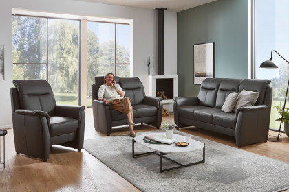 Wiesmoor von Polsteria - Sofa-Set mocca