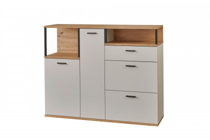 Basset von IDEAL Möbel - Kommode Modern White/ Eiche Artisan
