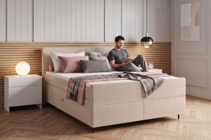 BX-LE-05 von SW KOLLEKTION - Boxspringbett beige