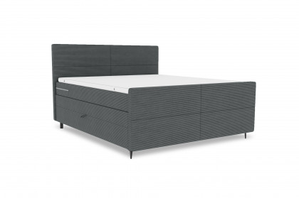 BX-LE-05 von SW KOLLEKTION - Boxspringbett dunkelgrau