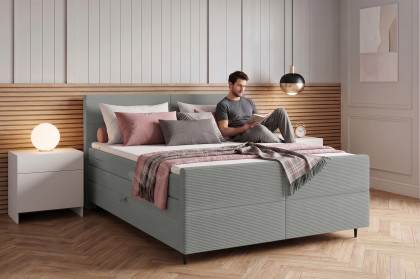 BX-LE-05 von SW KOLLEKTION - Boxspringbett grau