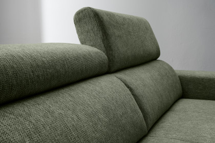 Intera von Benformato - Ecksofa Ausführung links dunkelgrün