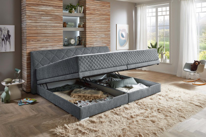 Kufstein-BX2740 von Sun Garden - Familien-Boxbett grau