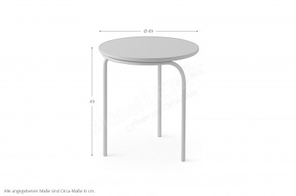 Ova von Pode - Beistelltisch in Lack pale aqua/ Epoxy shell silk