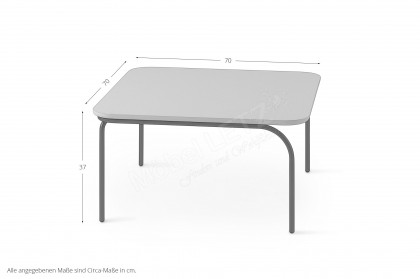 Ova von Pode - Couchtisch in Lack rose dust und Epoxy raven diamond