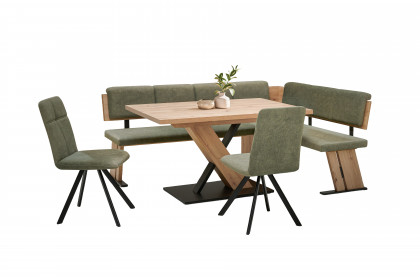 Krumau von Schösswender - Eckbankgruppe Artisan Oak & Grün
