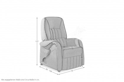 9687 von Himolla - TV-Sessel kaffee