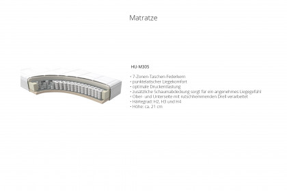 HU-BX25023 von Hukla - Boxspringbett KT 25092 anthrazit