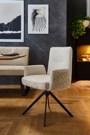 Andante von Polsteria - Stuhl in Beige