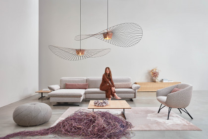 1077 von Himolla - Ecksofa links rose
