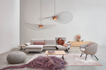 1077 von Himolla - Ecksofa links rose