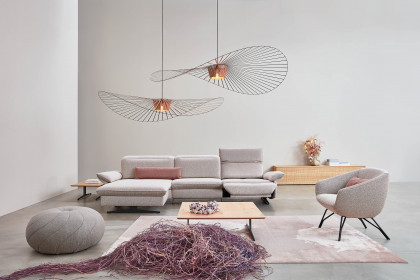 1077 von Himolla - Ecksofa links rose