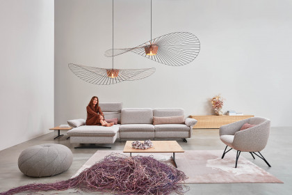 1077 von Himolla - Ecksofa links rose