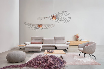 1077 von Himolla - Ecksofa links rose