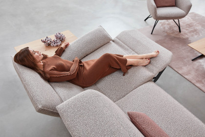 1077 von Himolla - Ecksofa links rose