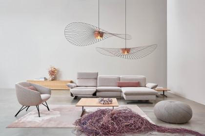 1077 von Himolla - Ecksofa rechts rose